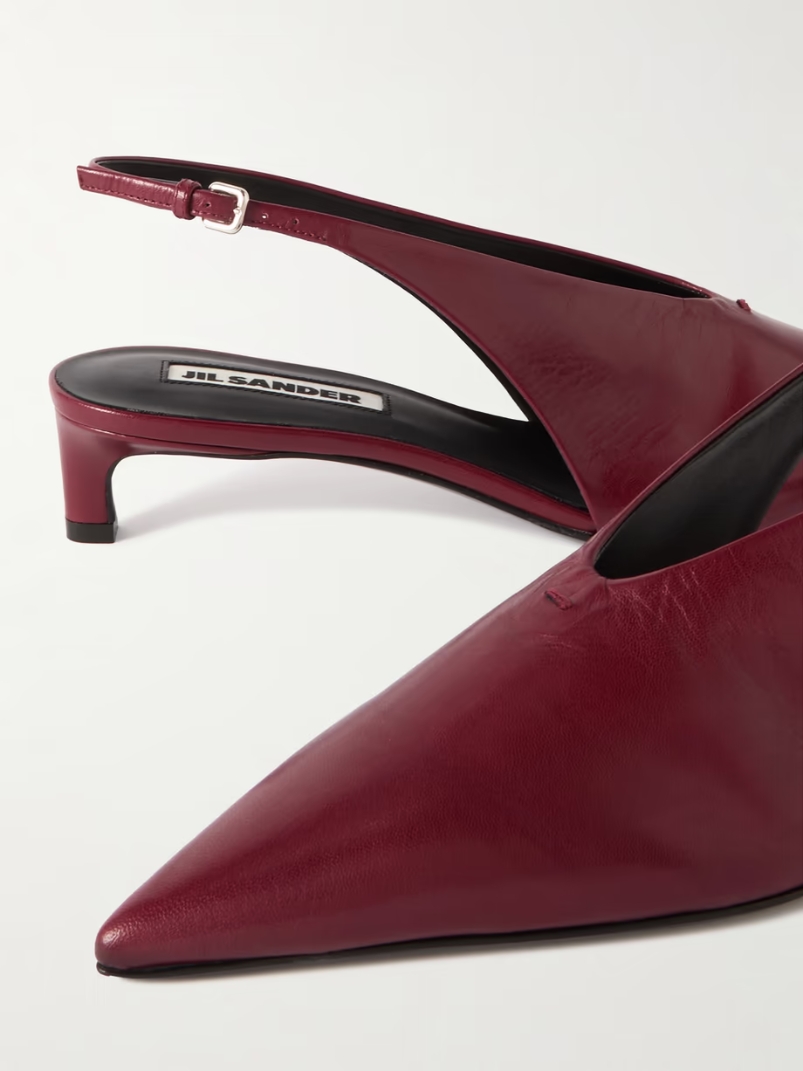 Leather slingback pumps Leather slingback pumps