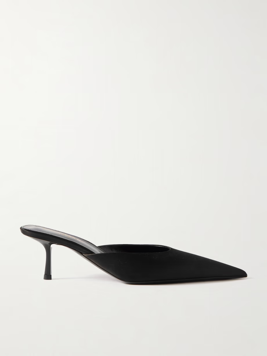Barbara satin mules Barbara satin mules