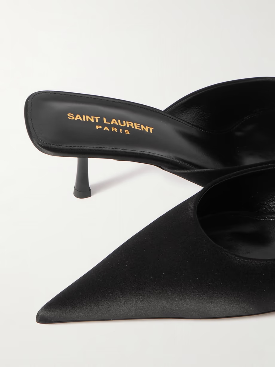 Barbara satin mules Barbara satin mules