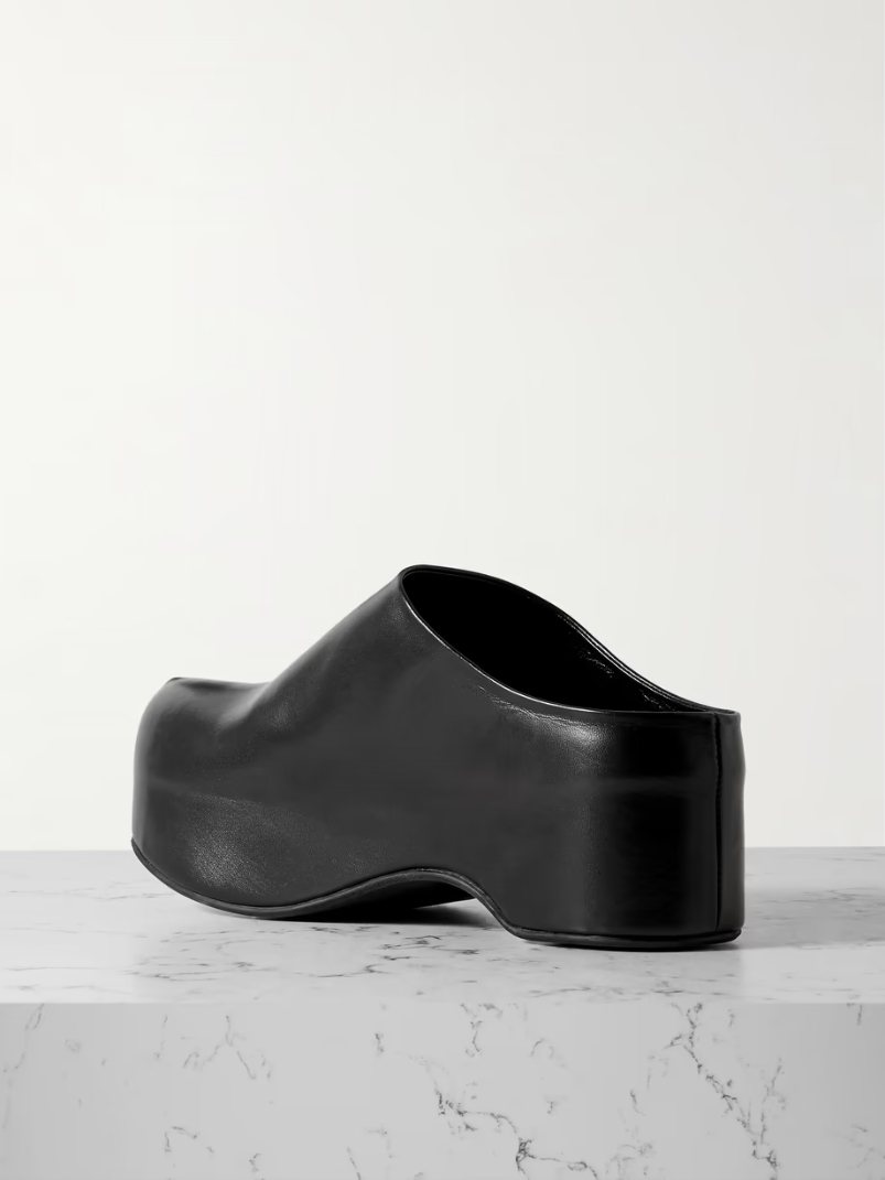 Sabot leather platform clogs Sabot leather platform clogs
