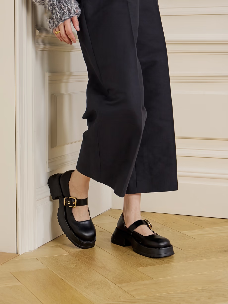 Leather Mary Jane pumps Leather Mary Jane pumps