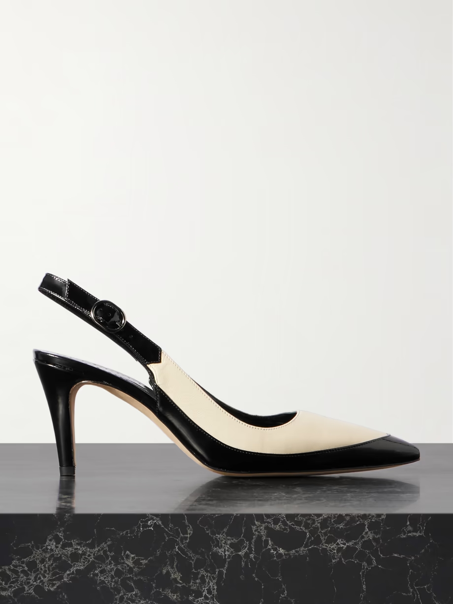 Telemaca 70 leather slingback pumps Telemaca 70 leather slingback pumps