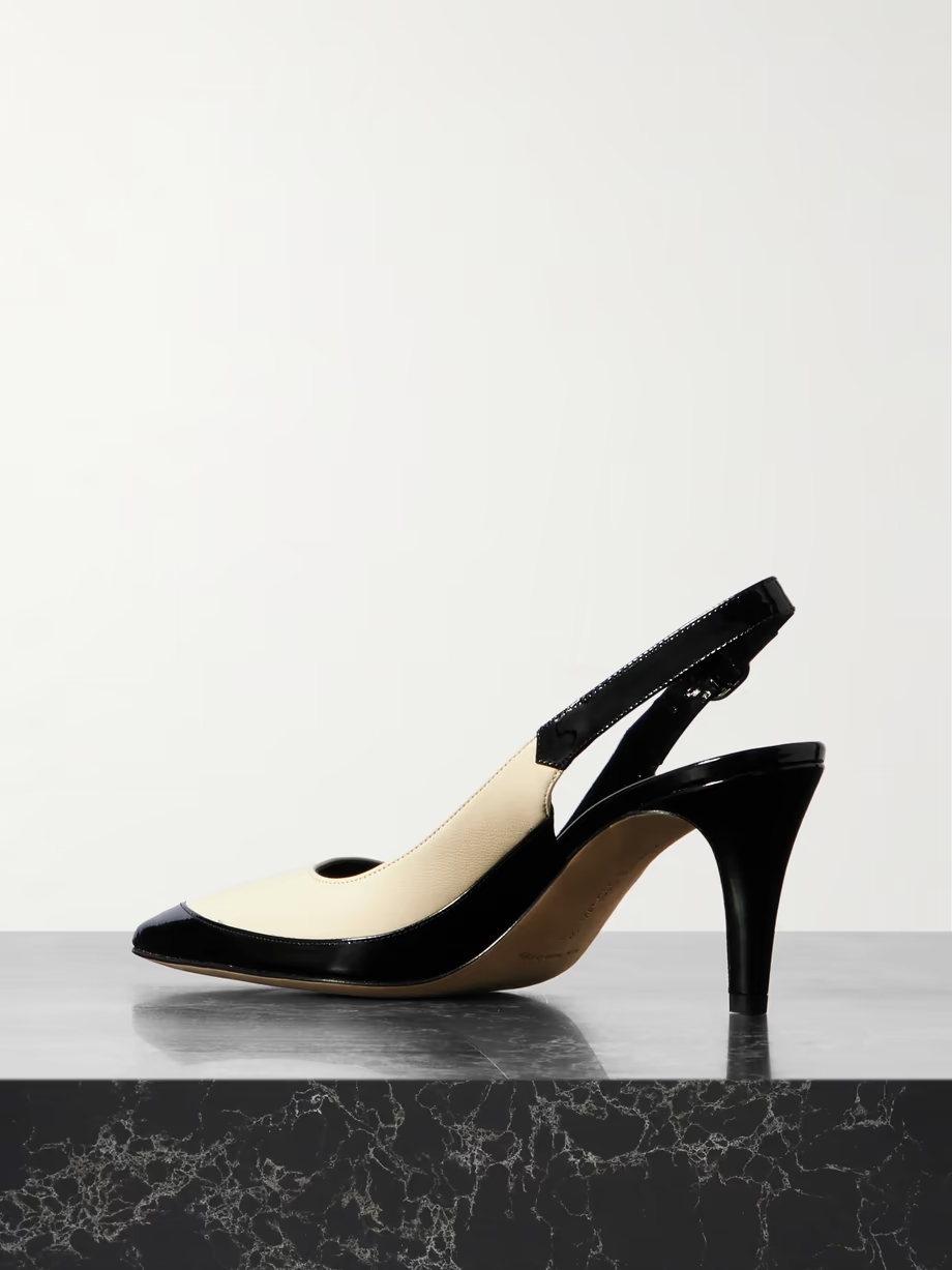 Telemaca 70 leather slingback pumps Telemaca 70 leather slingback pumps