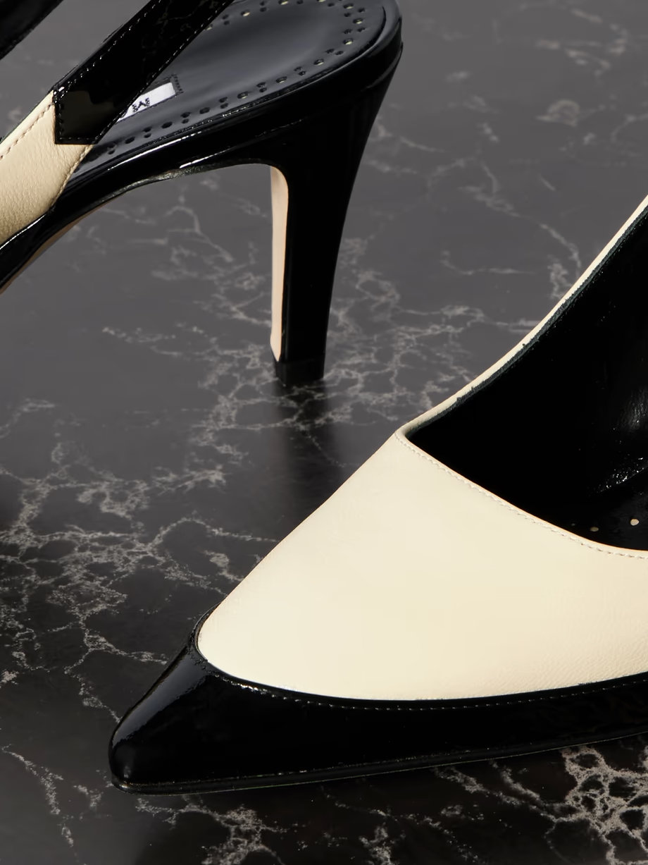 Telemaca 70 leather slingback pumps Telemaca 70 leather slingback pumps