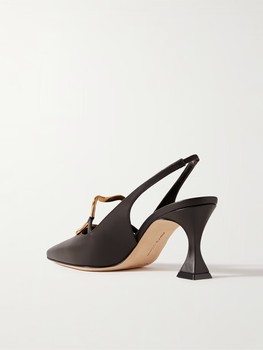 Nikkal 70 leather slingback pumps Nikkal 70 leather slingback pumps
