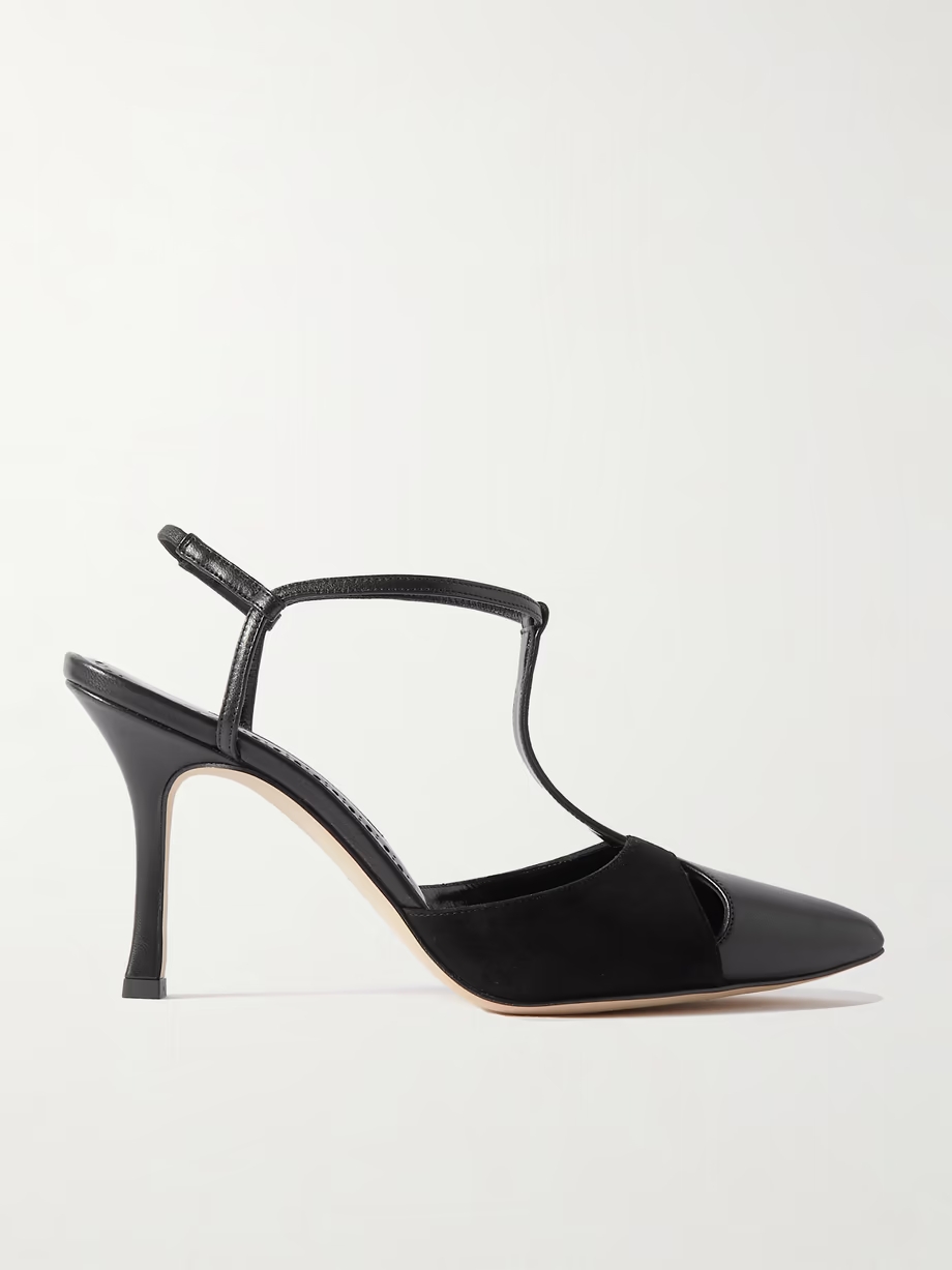 Turgimodhi 90 cutout leather and suede pumps Turgimodhi 90 cutout leather and suede pumps