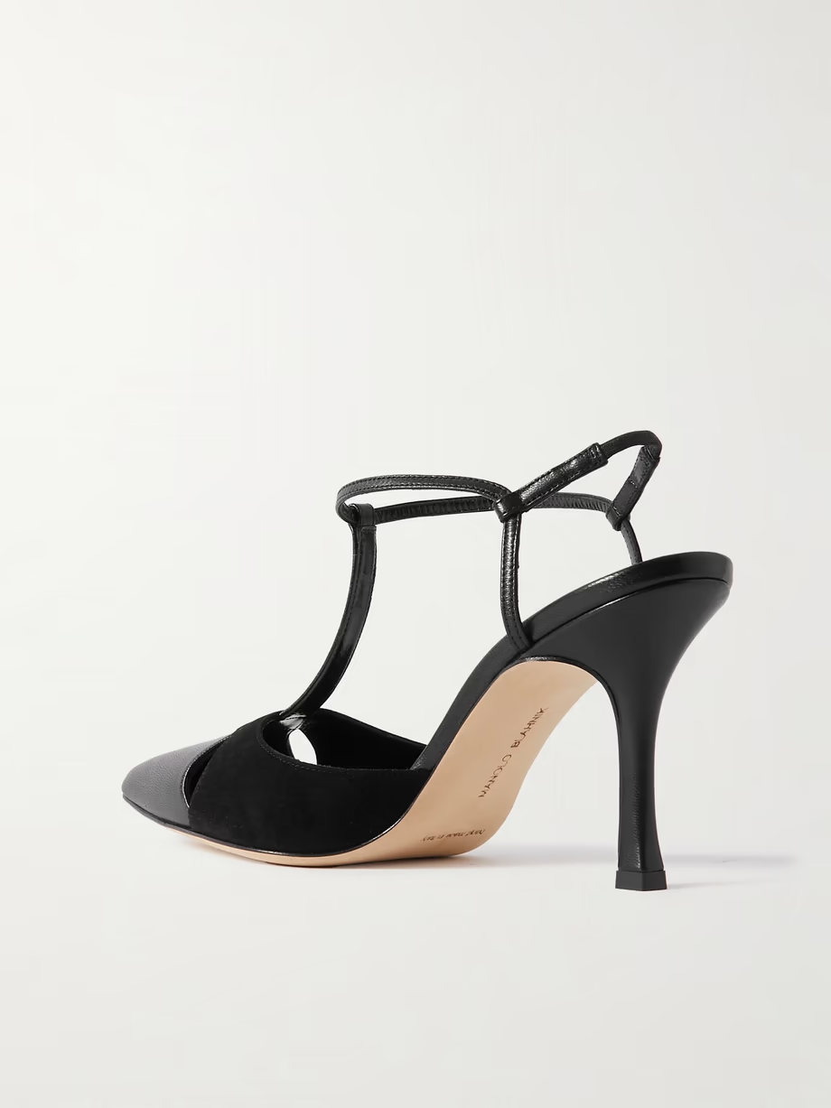 Turgimodhi 90 cutout leather and suede pumps Turgimodhi 90 cutout leather and suede pumps