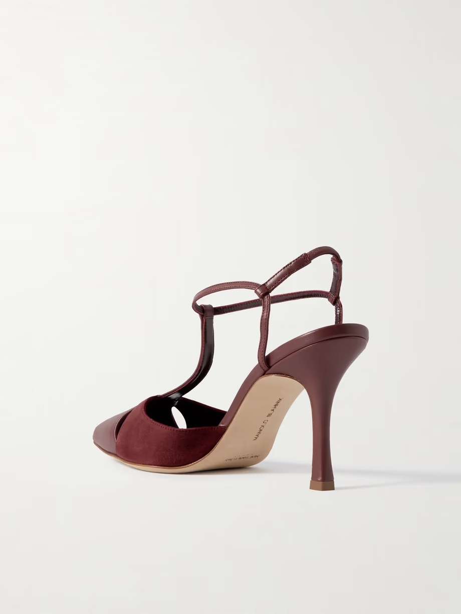 Turgimodhi 90 cutout leather and suede pumps Turgimodhi 90 cutout leather and suede pumps