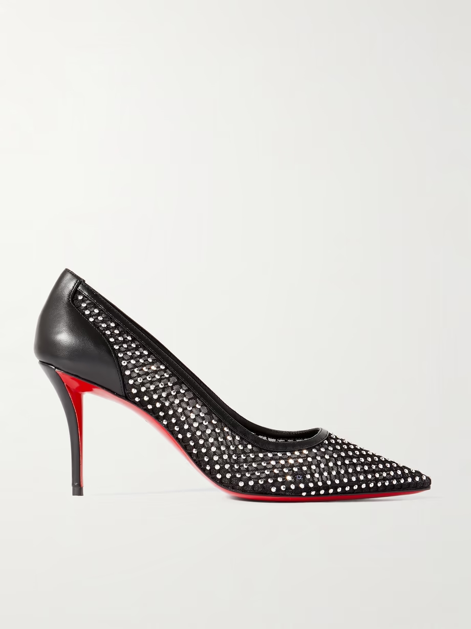 Apostropha 80 crystal-embellished mesh pumps Apostropha 80 crystal-embellished mesh pumps