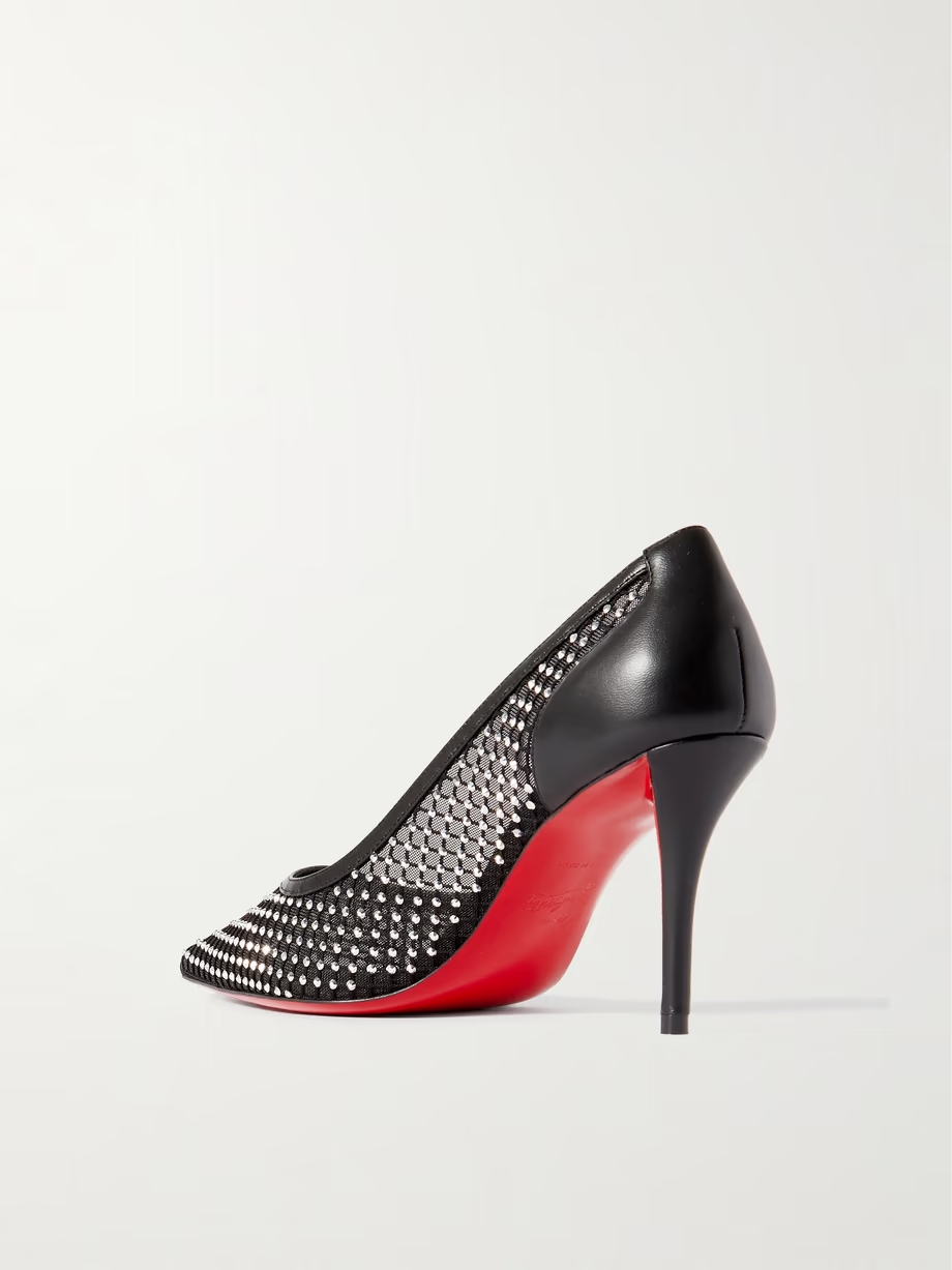 Apostropha 80 crystal-embellished mesh pumps Apostropha 80 crystal-embellished mesh pumps