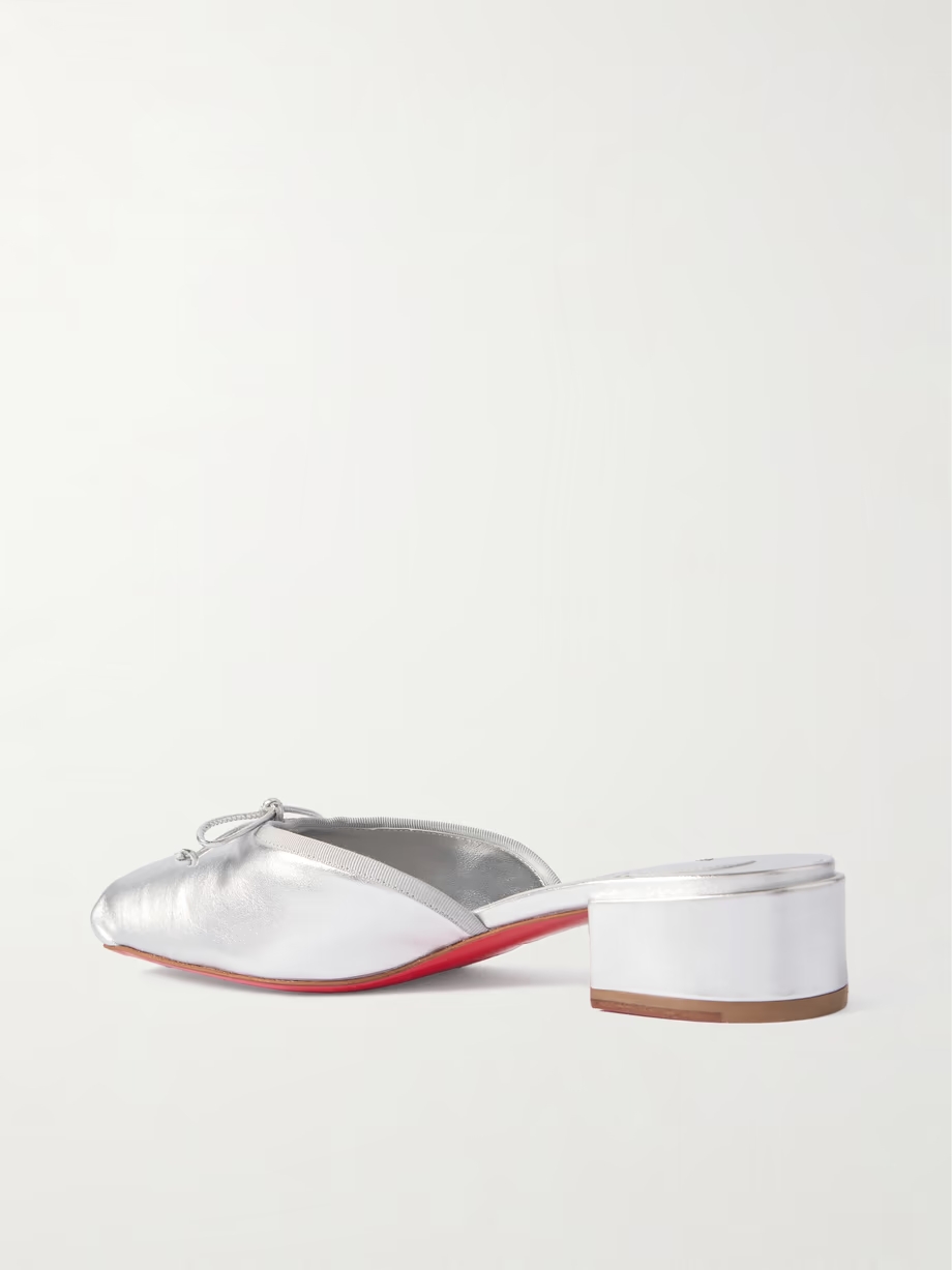 Mimiflirt 30 bow-embellished leather mules Mimiflirt 30 bow-embellished leather mules