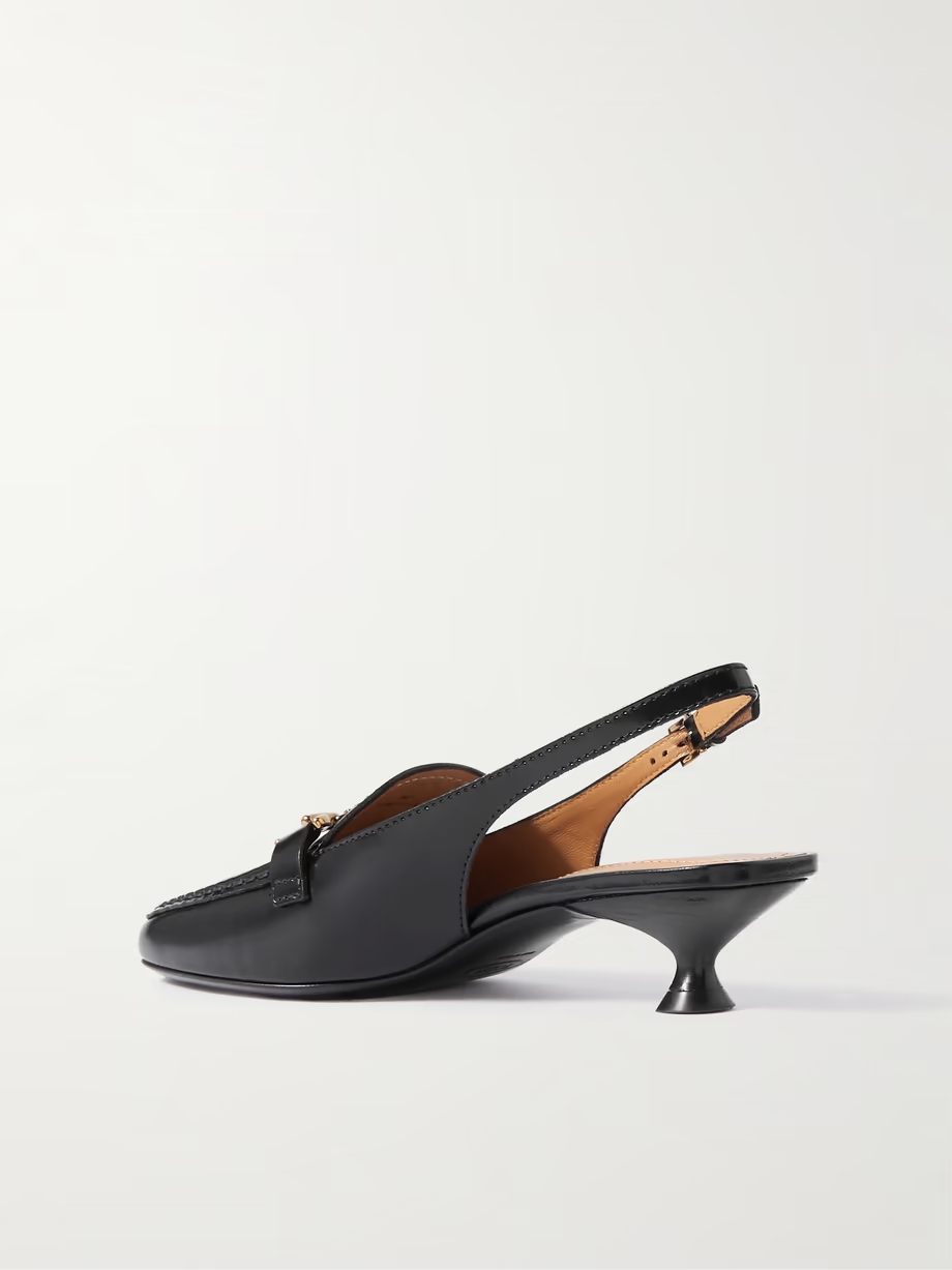 Morsetto embellished patent-leather slingback pumps Morsetto embellished patent-leather slingback pumps