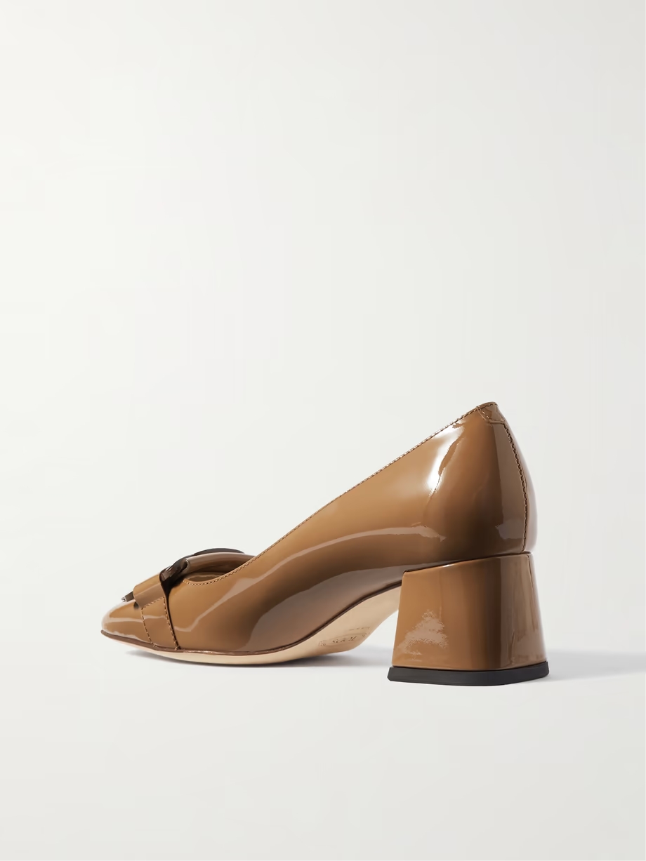 Embellished patent-leather pumps Embellished patent-leather pumps