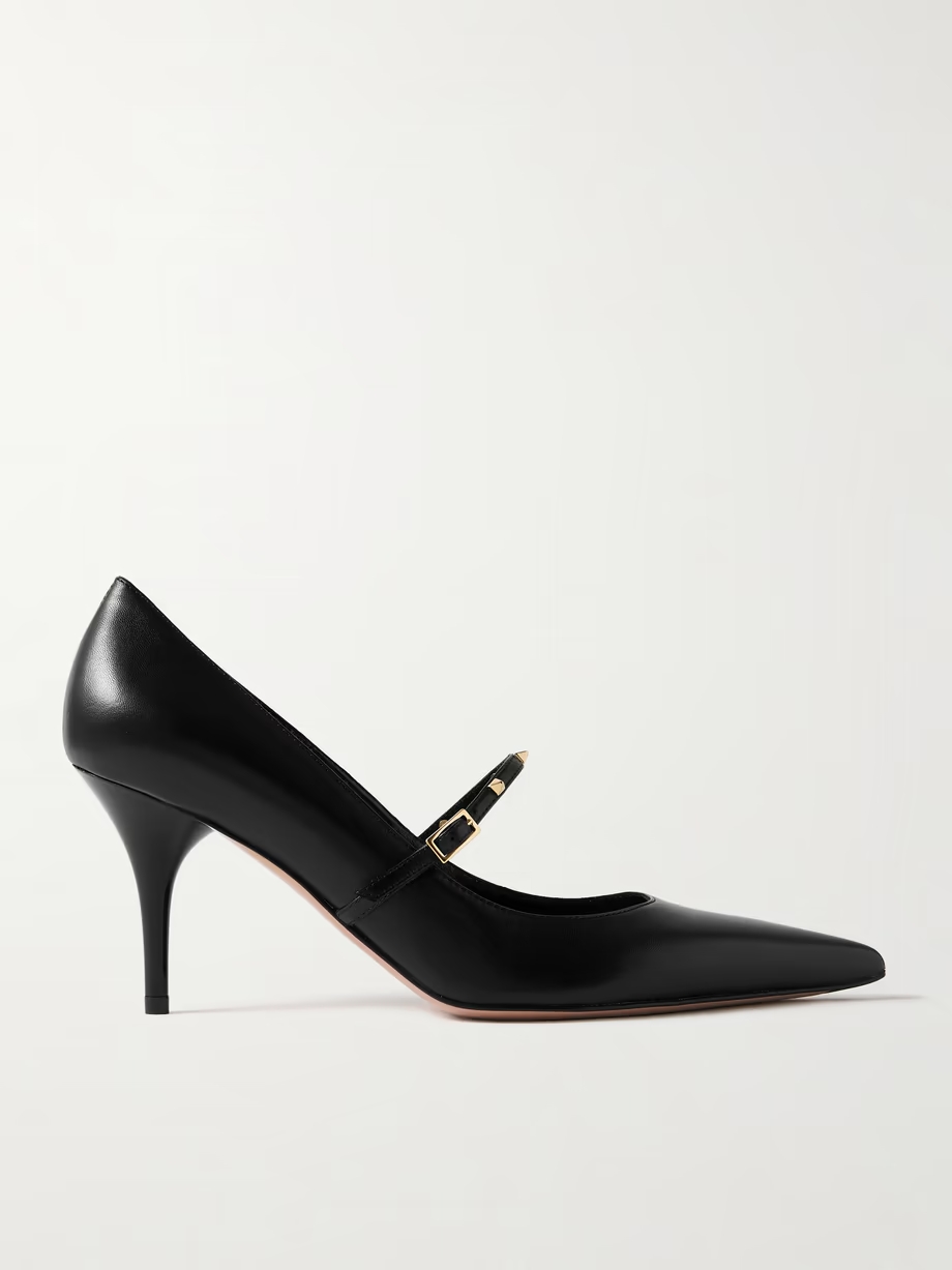 Rockstud Wispy 80 leather Mary Jane pumps Rockstud Wispy 80 leather Mary Jane pumps