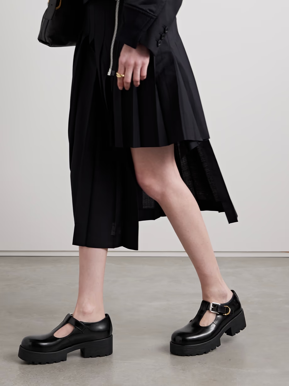Voyou Baby leather platform Mary Jane pumps Voyou Baby leather platform Mary Jane pumps
