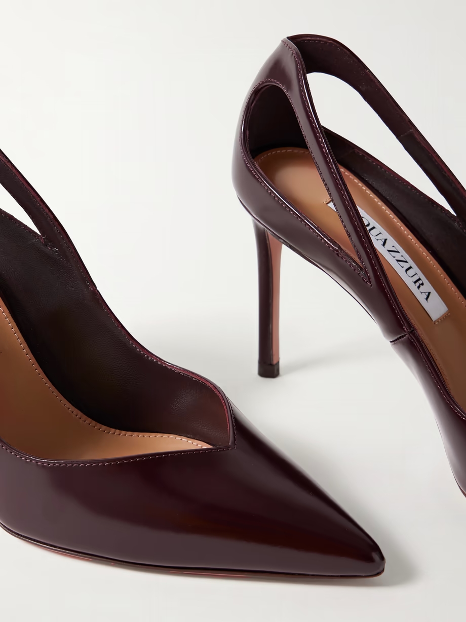 Sheeva 105 cutout glossed-leather pumps Sheeva 105 cutout glossed-leather pumps