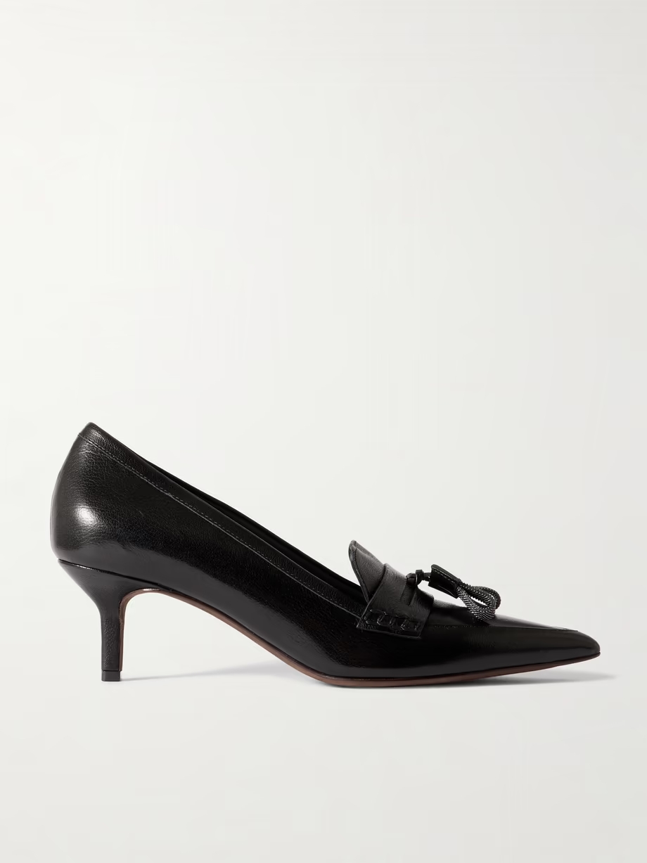 50 tasseled leather pumps 50 tasseled leather pumps