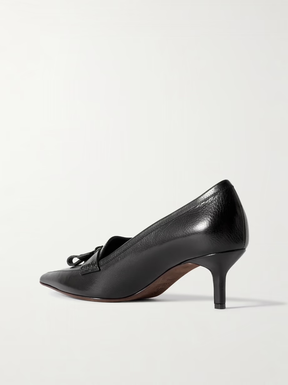 50 tasseled leather pumps 50 tasseled leather pumps