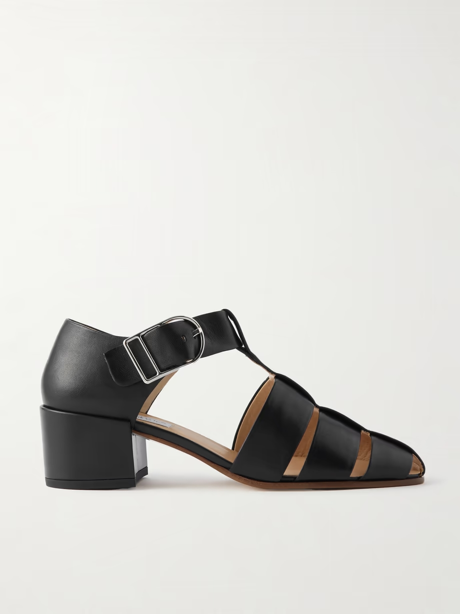 Lyle cutout leather sandals Lyle cutout leather sandals