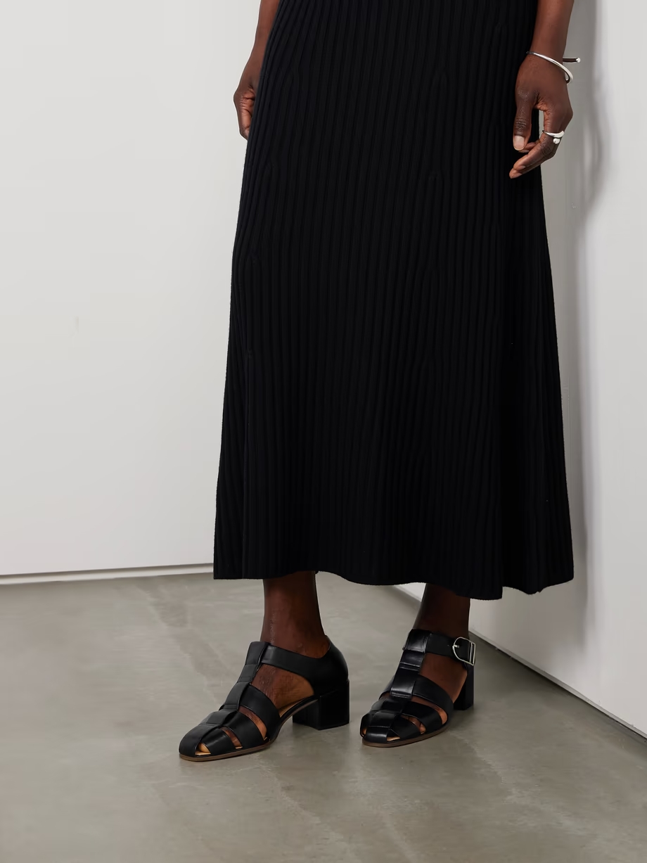 Lyle cutout leather sandals Lyle cutout leather sandals