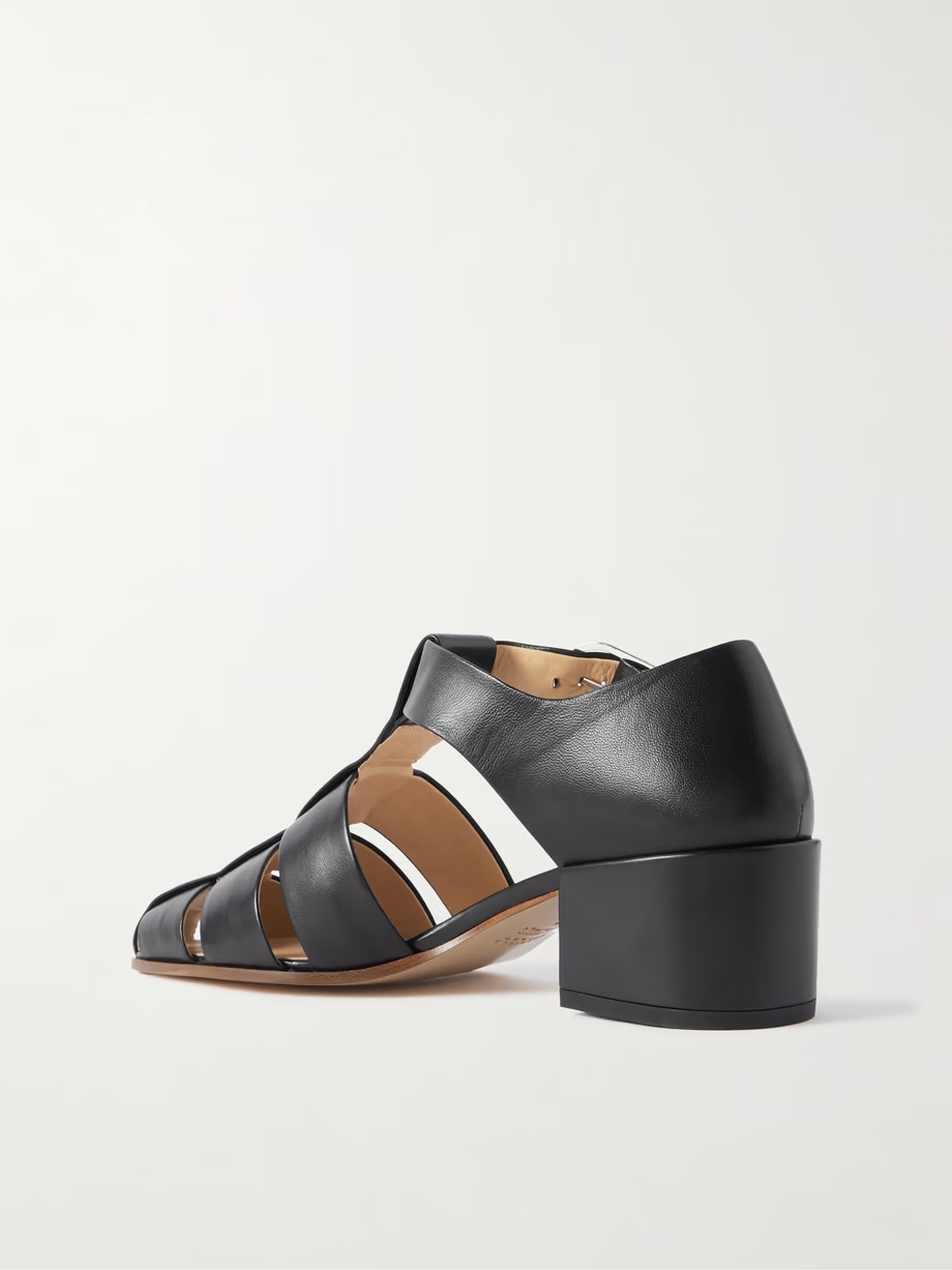 Lyle cutout leather sandals Lyle cutout leather sandals