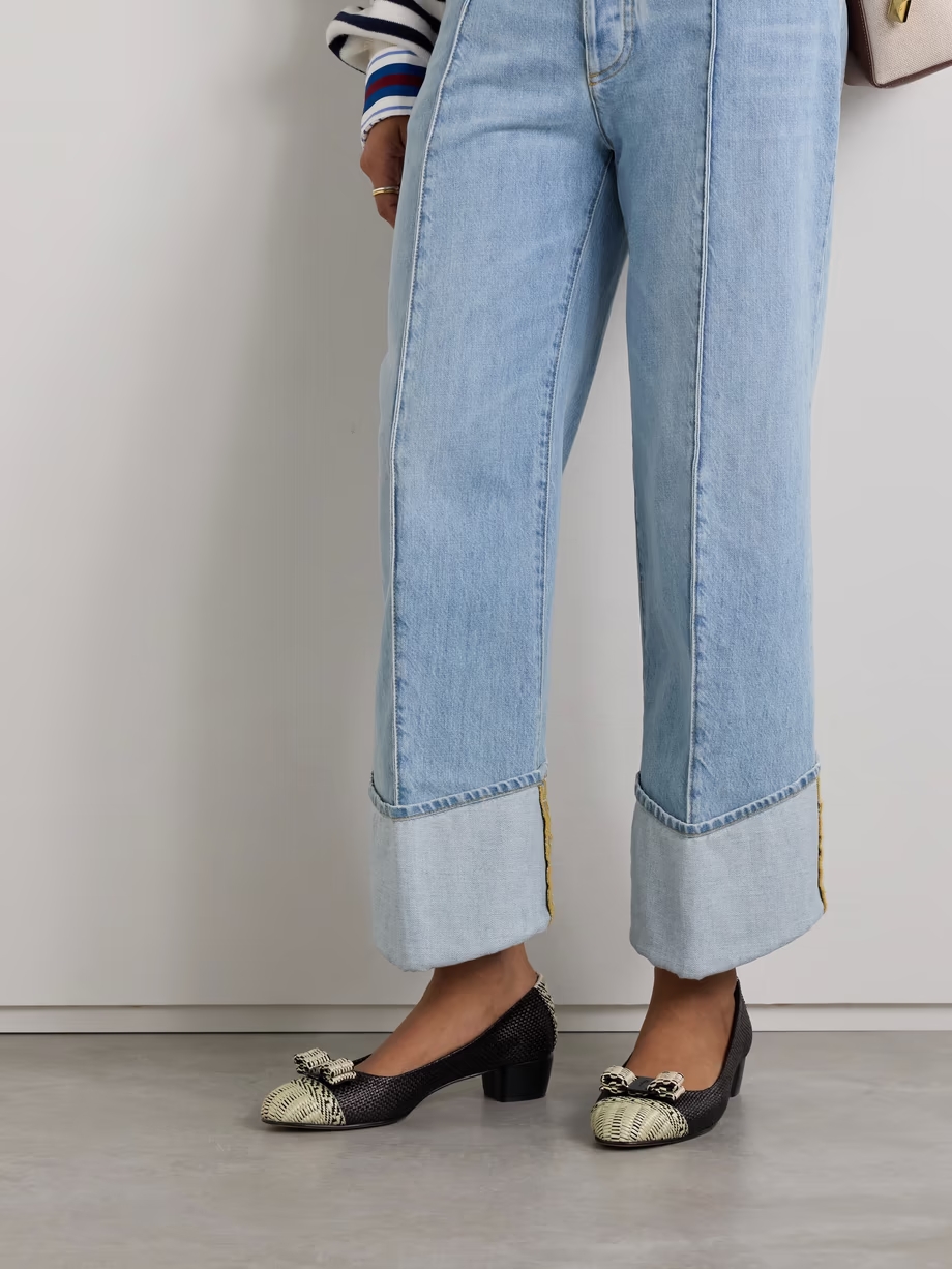 Vara bow-embellished woven raffia pumps Vara bow-embellished woven raffia pumps