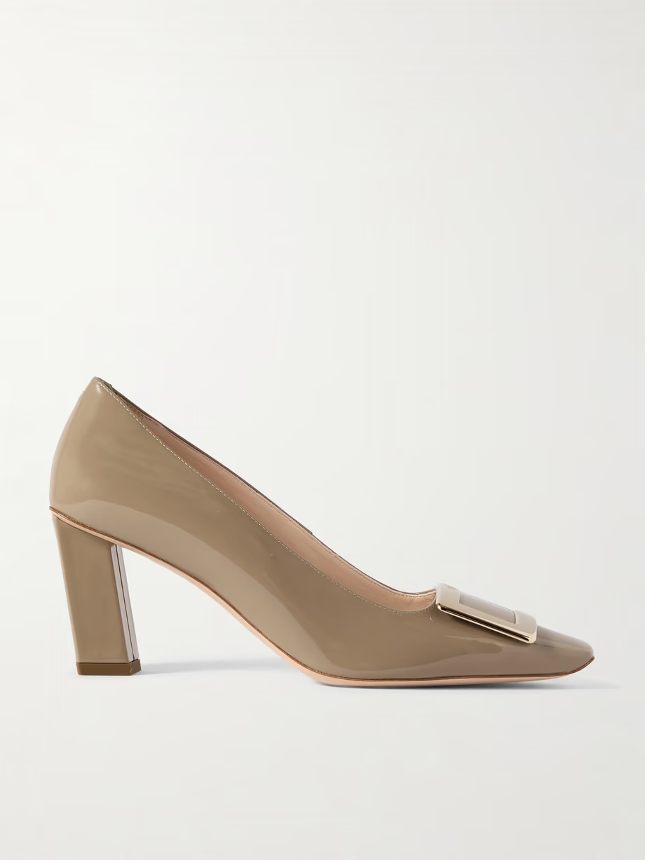 Belle Vivier buckled patent-leather pumps Belle Vivier buckled patent-leather pumps