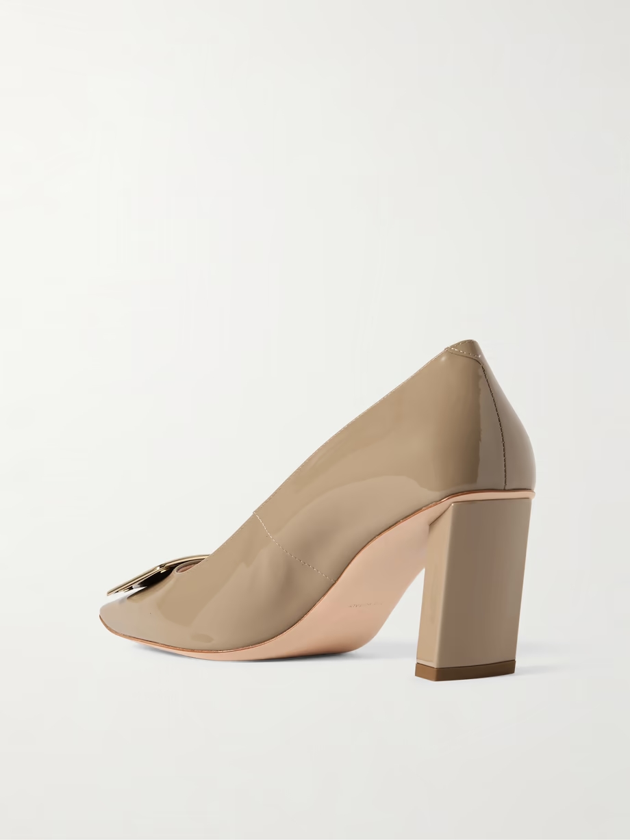 Belle Vivier buckled patent-leather pumps Belle Vivier buckled patent-leather pumps