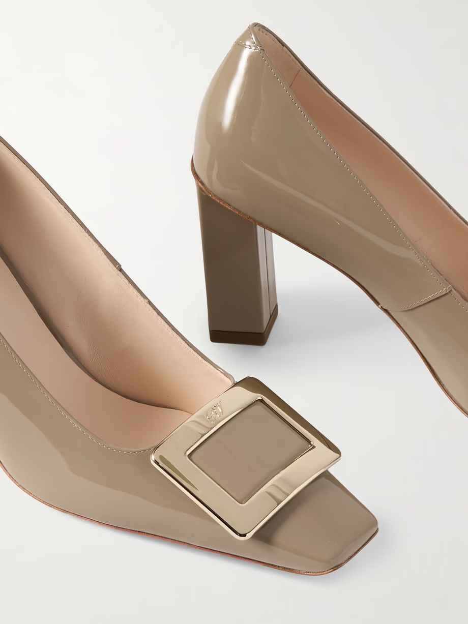 Belle Vivier buckled patent-leather pumps Belle Vivier buckled patent-leather pumps