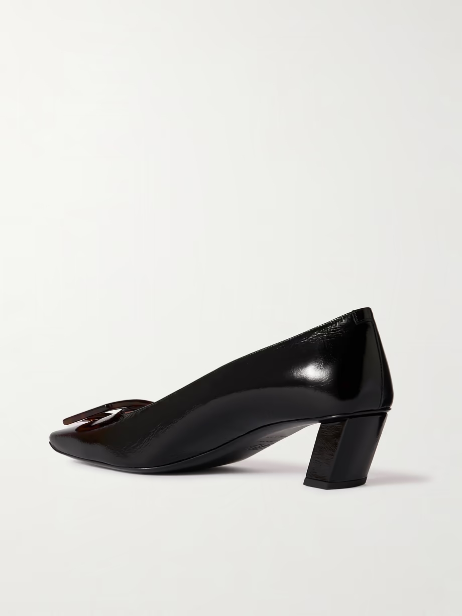 Decolleté Belle Vivier crinkled patent-leather pumps Decolleté Belle Vivier crinkled patent-leather pumps