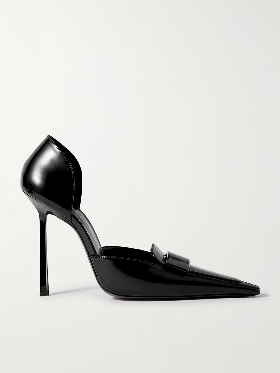 D\'Orsay glossed-leather pumps D\'Orsay glossed-leather pumps