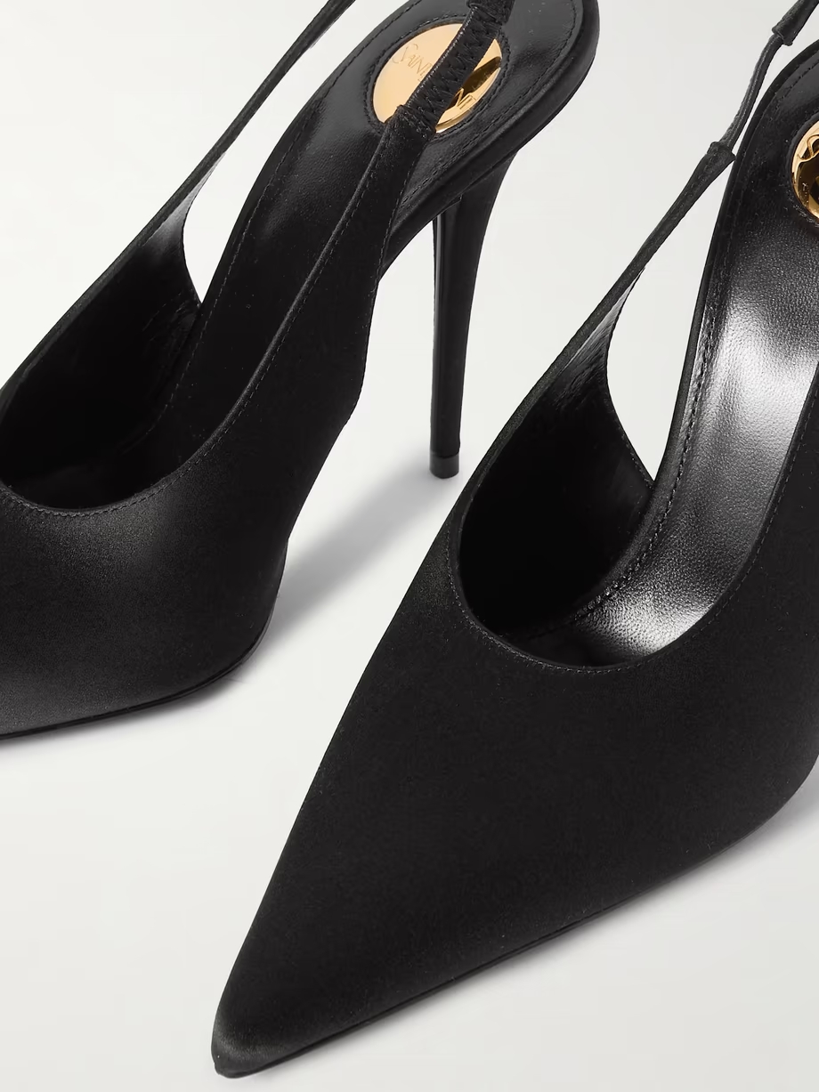 L\'Entracte satin slingback pumps L\'Entracte satin slingback pumps