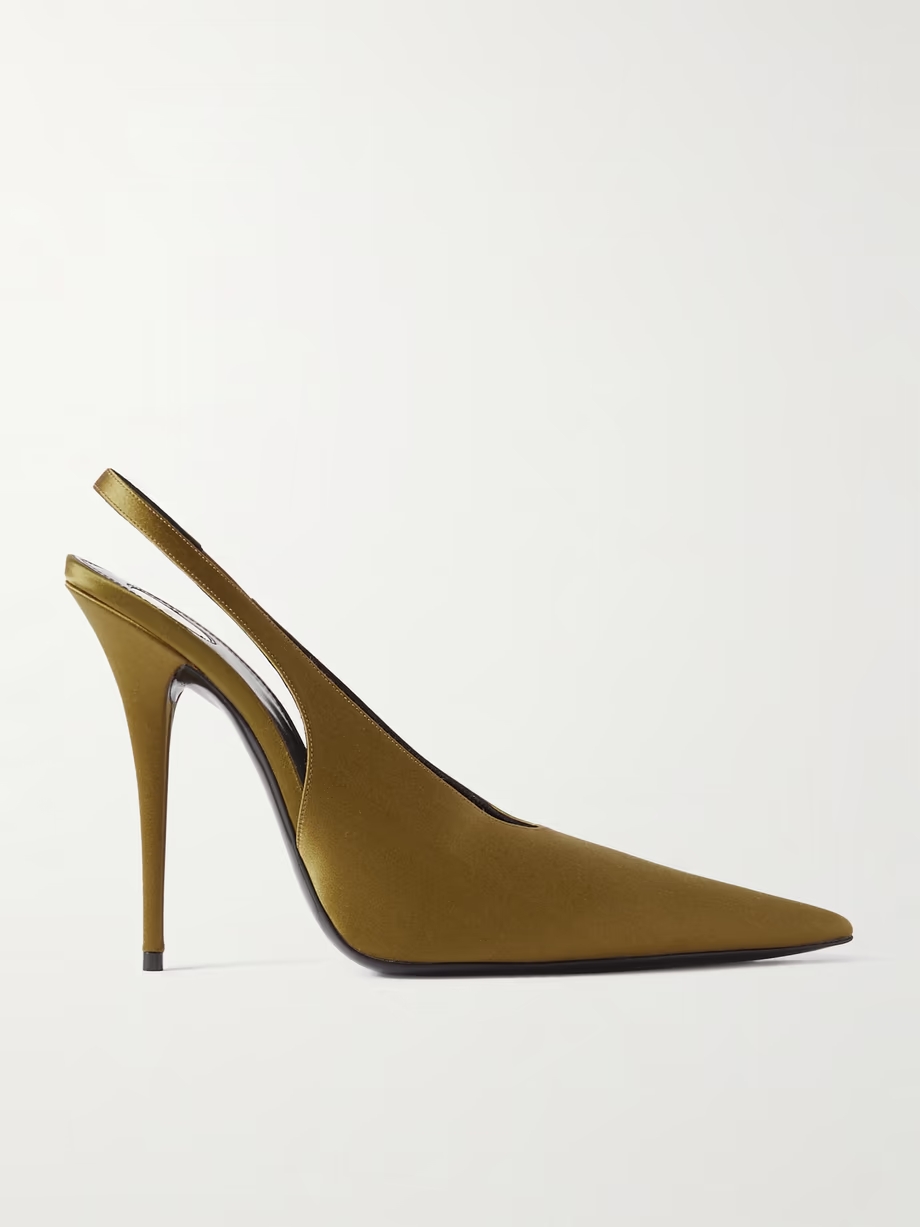 L\'Entracte satin slingback pumps L\'Entracte satin slingback pumps