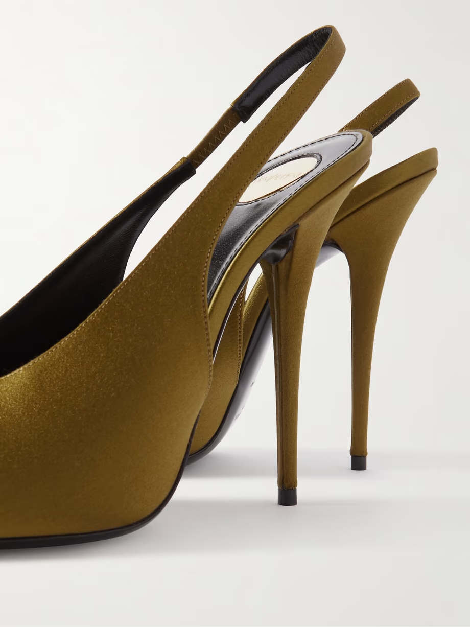 L\'Entracte satin slingback pumps L\'Entracte satin slingback pumps