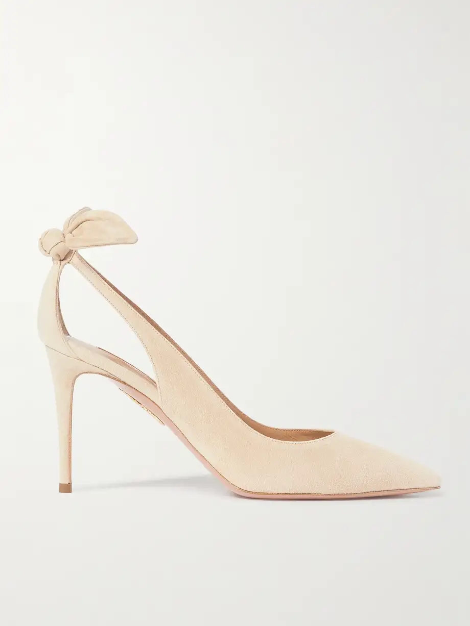 Bow Tie 85 suede pumps Bow Tie 85 suede pumps