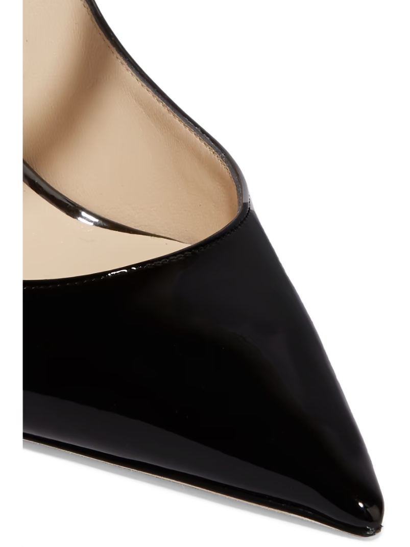 Bing 100 crystal-embellished patent-leather mules Bing 100 crystal-embellished patent-leather mules
