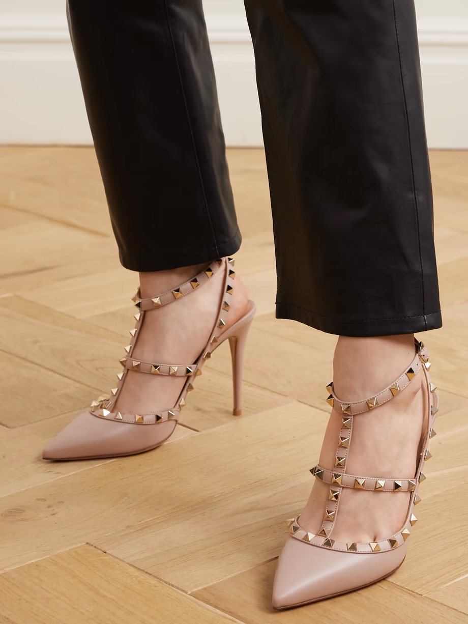 Rockstud leather pumps Rockstud leather pumps