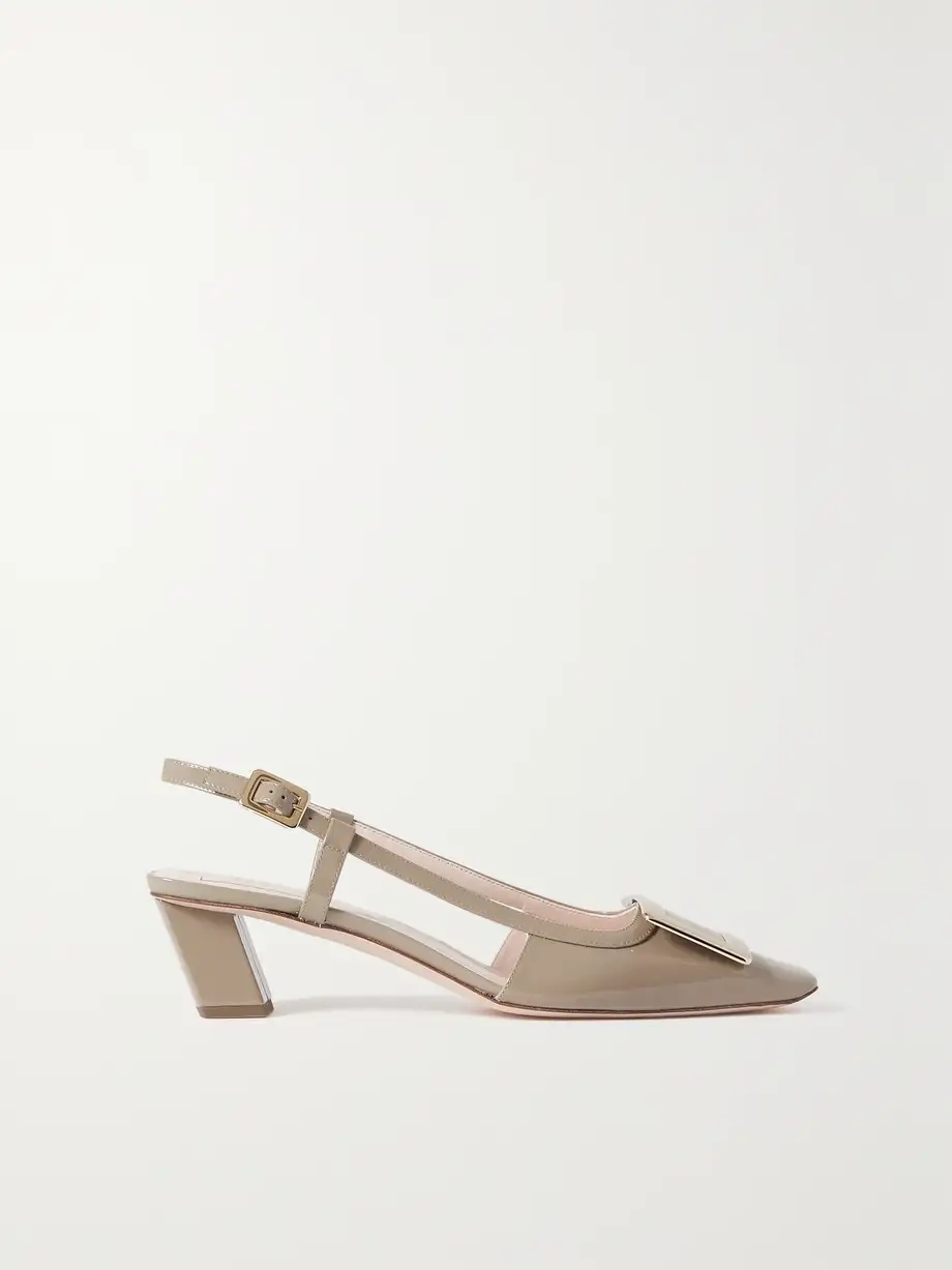 Belle Vivier patent-leather slingback pumps Belle Vivier patent-leather slingback pumps