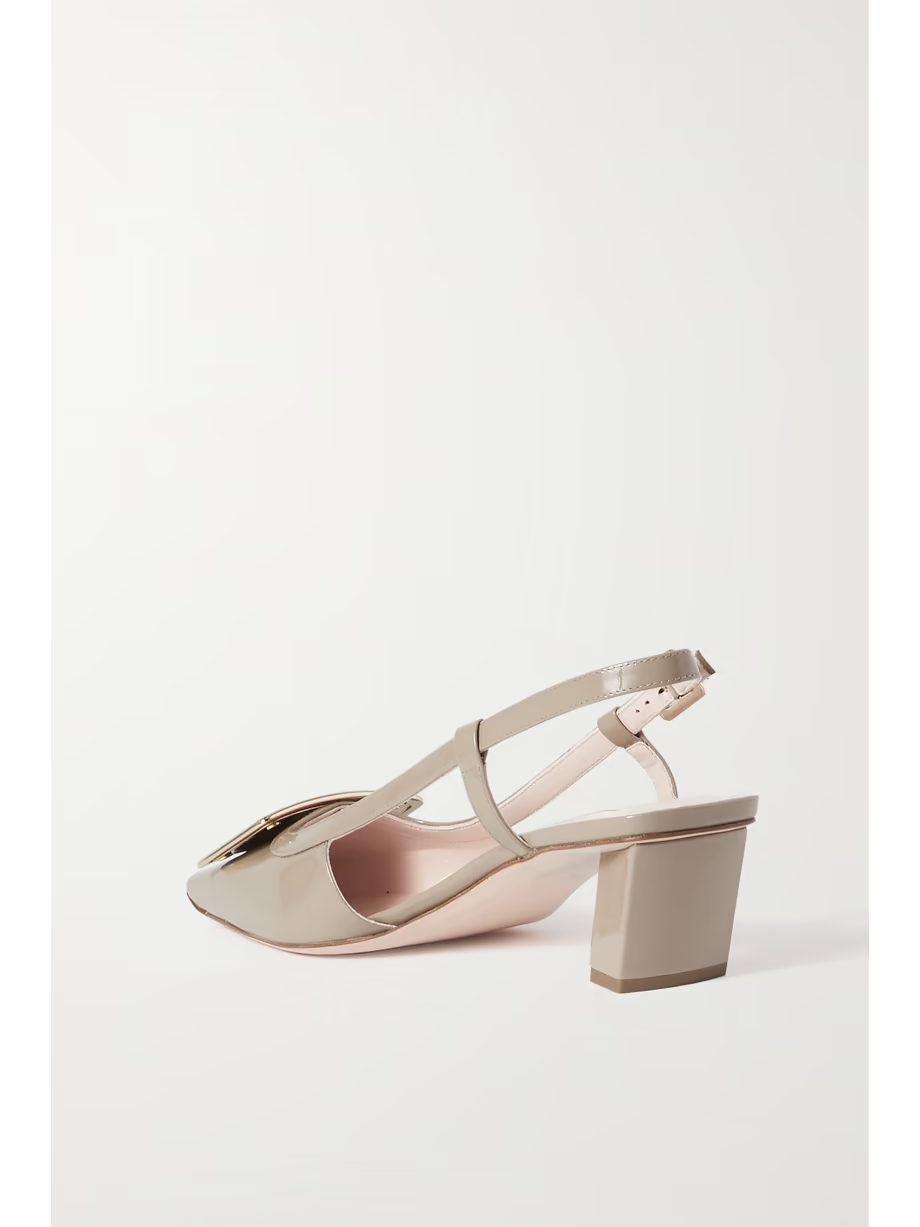 Belle Vivier patent-leather slingback pumps Belle Vivier patent-leather slingback pumps