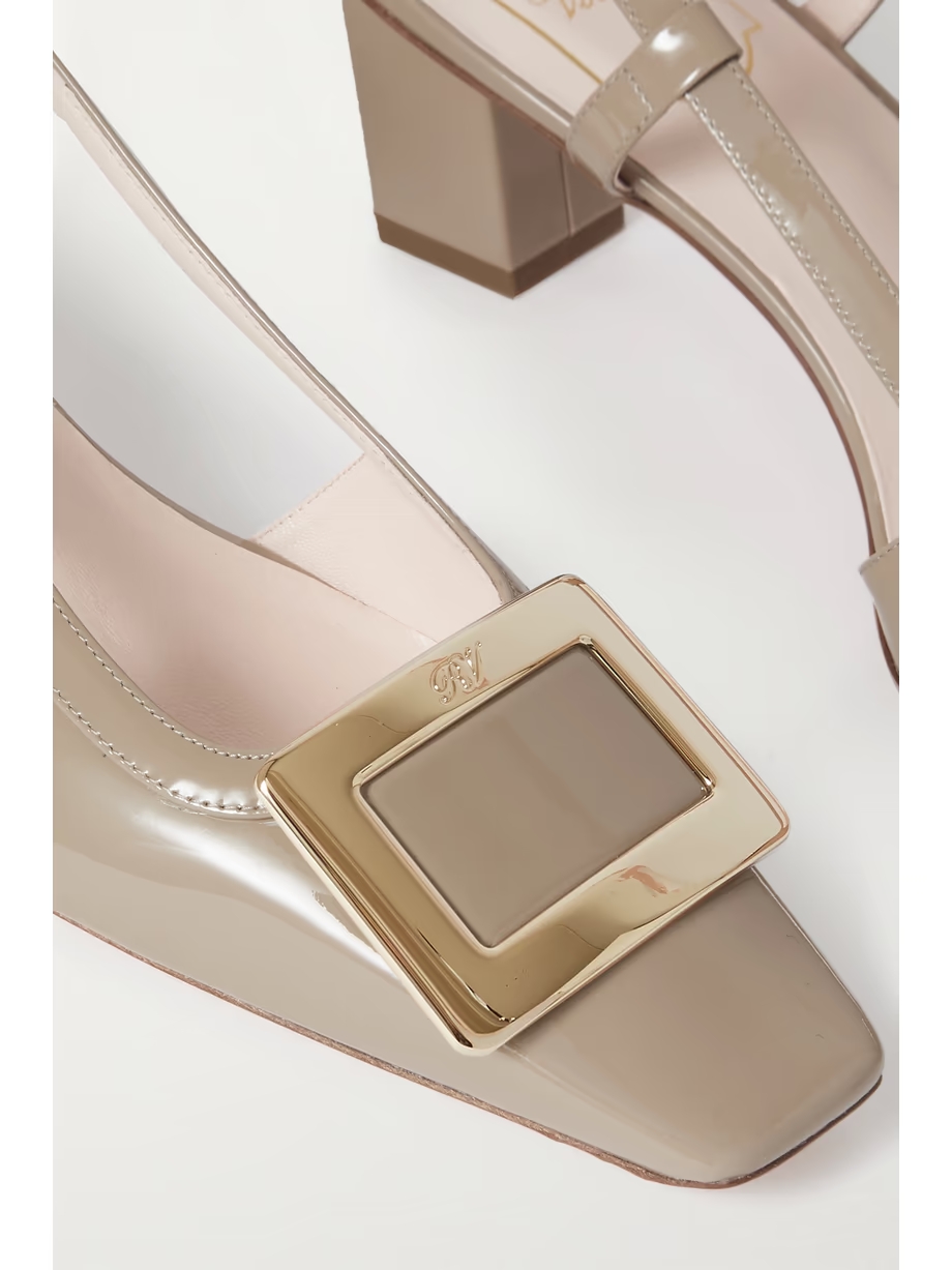 Belle Vivier patent-leather slingback pumps Belle Vivier patent-leather slingback pumps