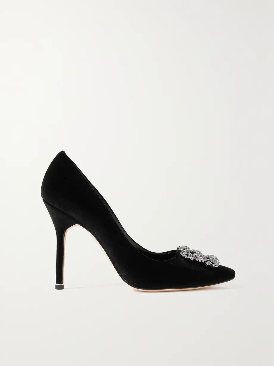 Hangisi 105 embellished velvet pumps Hangisi 105 embellished velvet pumps