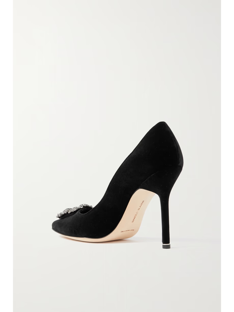 Hangisi 105 embellished velvet pumps Hangisi 105 embellished velvet pumps