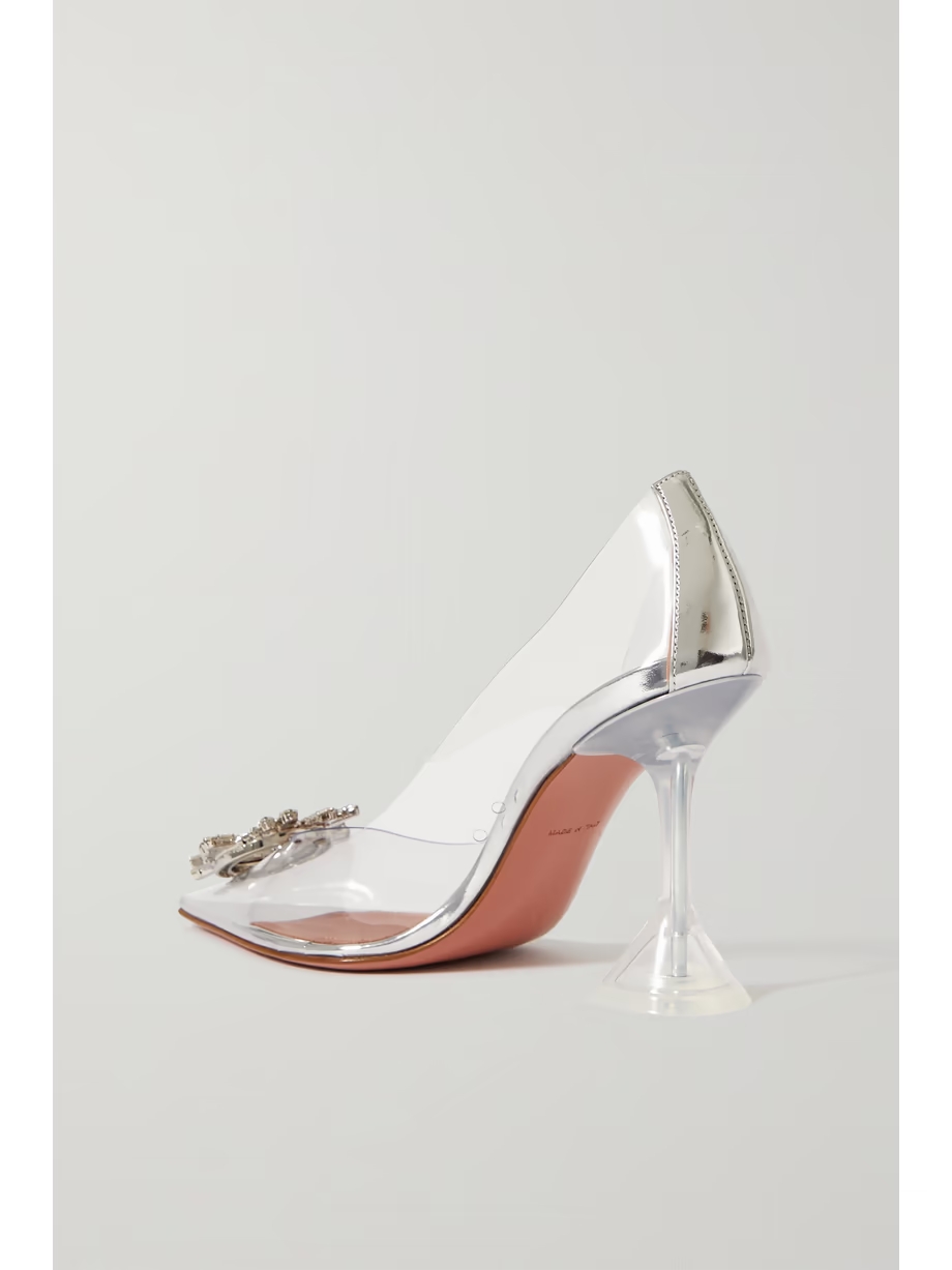 Begum crystal-embellished PVC pumps Begum crystal-embellished PVC pumps