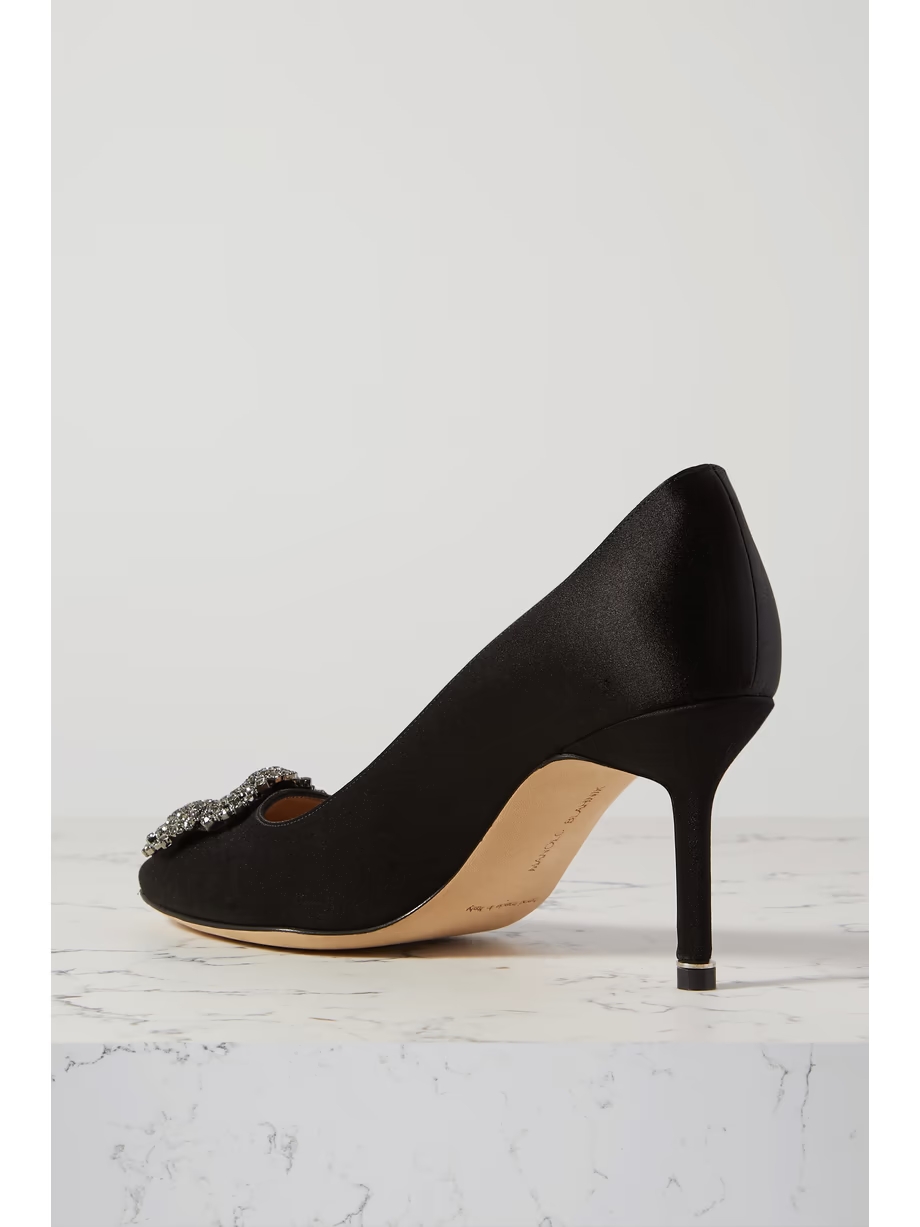 Hangisi 70 embellished satin pumps Hangisi 70 embellished satin pumps