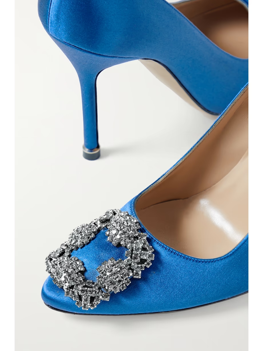 Hangisi 105 embellished satin pumps Hangisi 105 embellished satin pumps