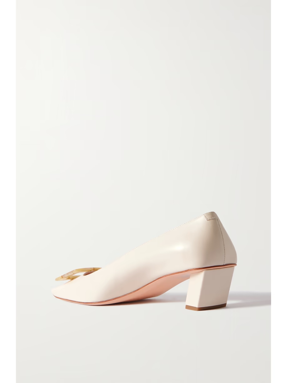 Belle Vivier buckled leather pumps Belle Vivier buckled leather pumps