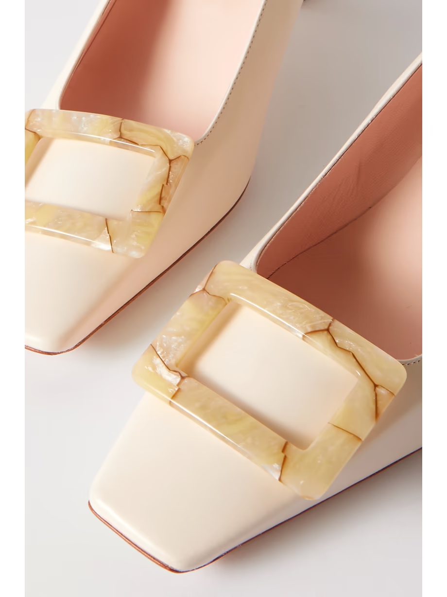 Belle Vivier buckled leather pumps Belle Vivier buckled leather pumps