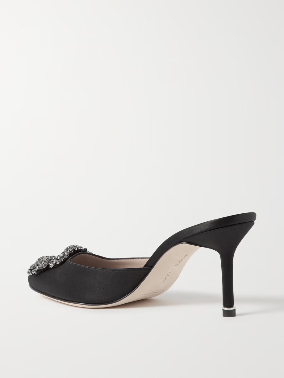 Hangisimu 70 embellished satin mules Hangisimu 70 embellished satin mules