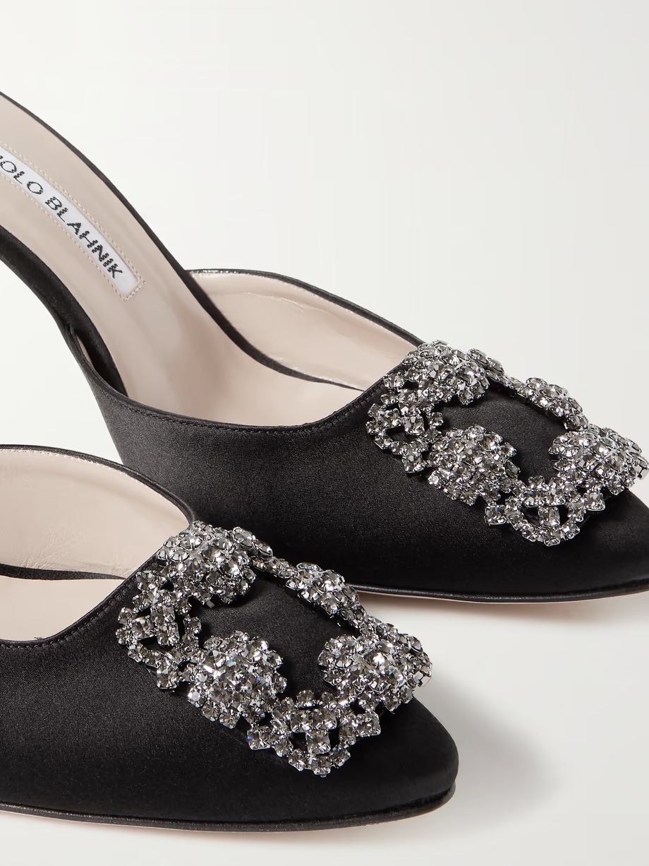 Hangisimu 70 embellished satin mules Hangisimu 70 embellished satin mules