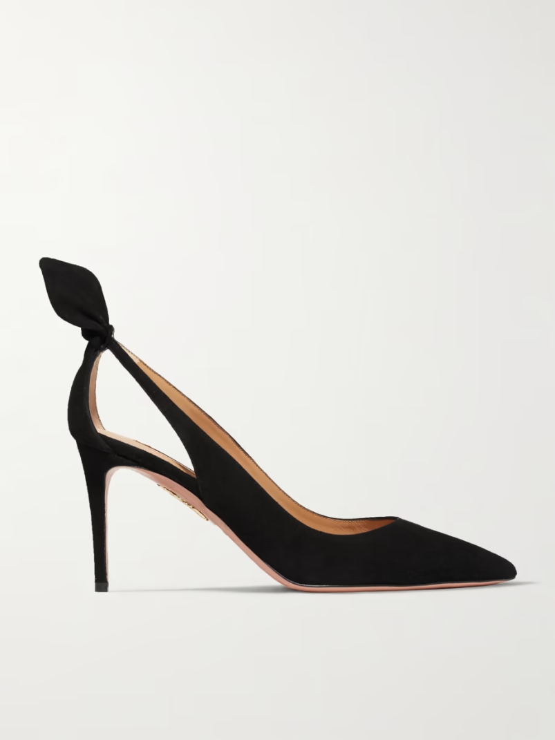 Bow Tie 85 suede pumps Bow Tie 85 suede pumps